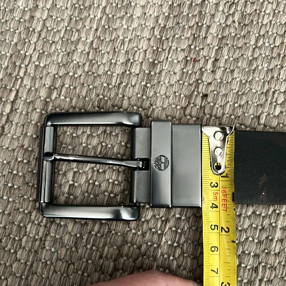 Timberland Reversible Black and Brown Leather Belt size 36